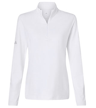 12753 - Ladies' Textured Stripe Quarter-Zip Pullover