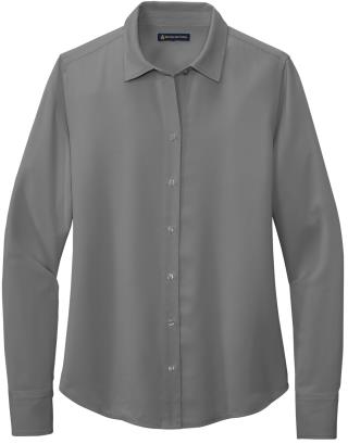 BB18007 - Women’s Full-Button Satin Blouse