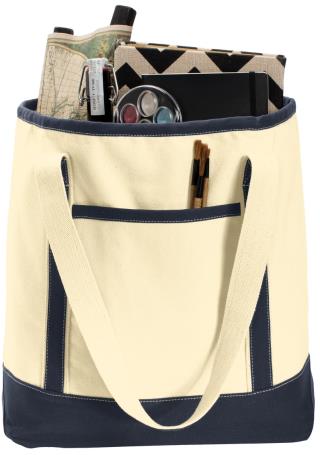 BG413 - Large Cotton Canvas Boat Tote