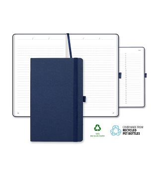 ECO rPET Medio Lined Recycled White Page Journal