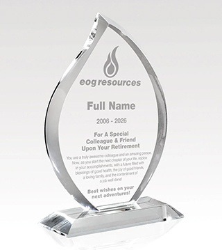 EO1P-FS-453-10 - Crystal Flare Retirement Award