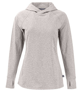 Adapt Knit Recycled Womens Heathered Hooded Pullover