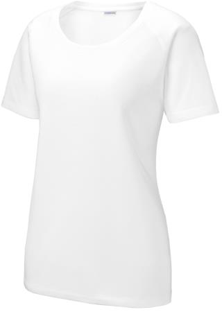 LST400 - Ladies' Tri-Blend Wicking Scoop Neck Tee